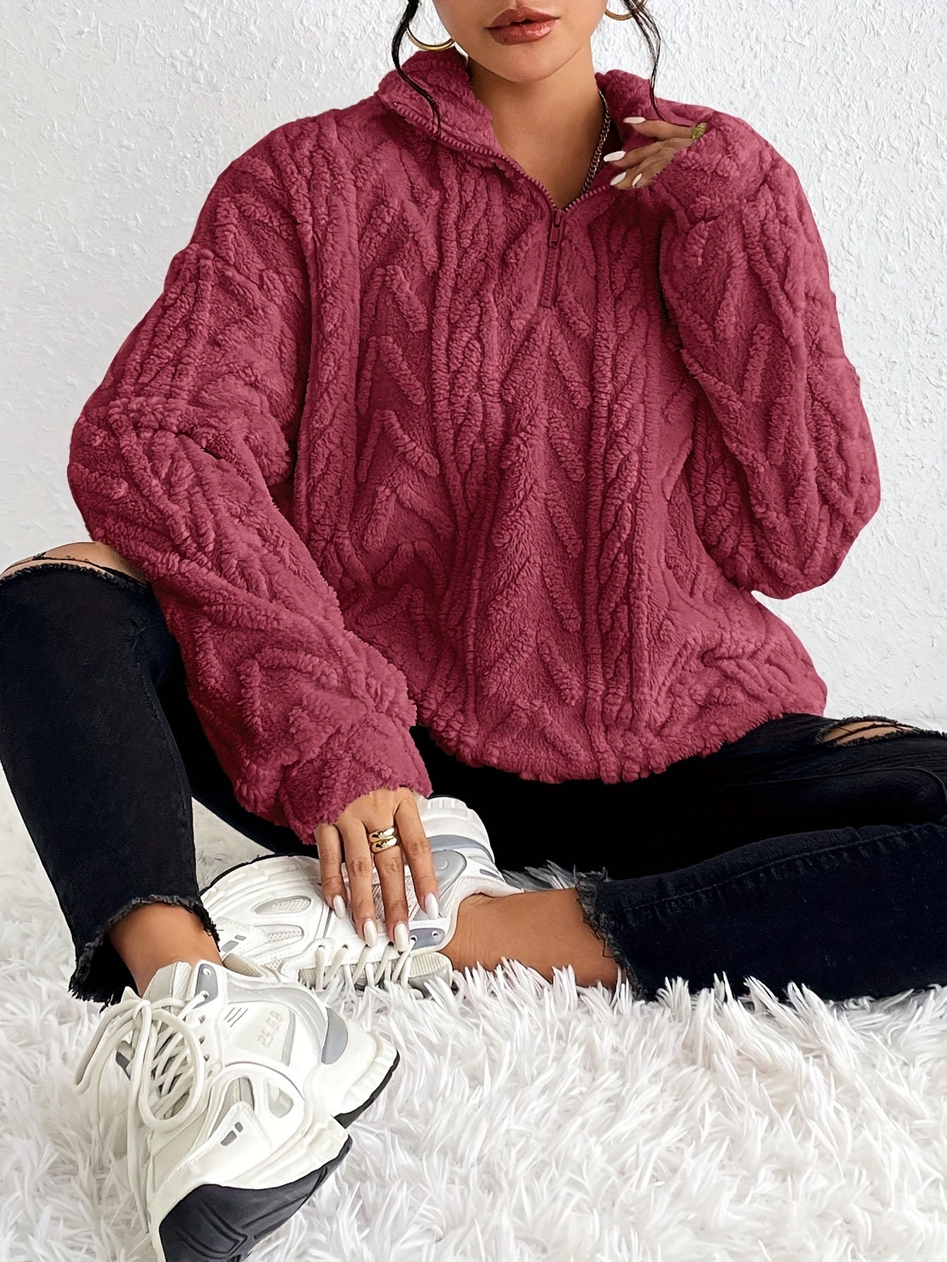 Dorentina| Elegante Fleece Trui