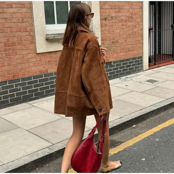 Tana| Suede Statement Coat