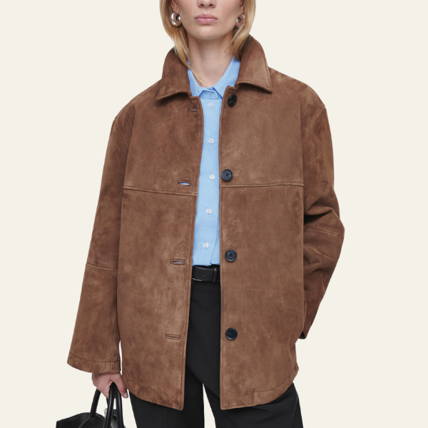 Josje | Collared Suede Jacket