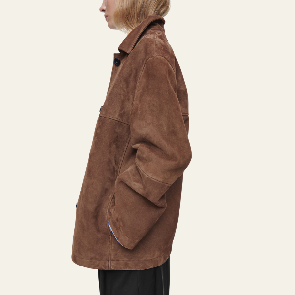 Josje | Collared Suede Jacket