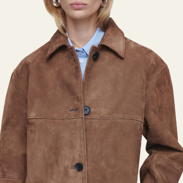 Josje | Collared Suede Jacket
