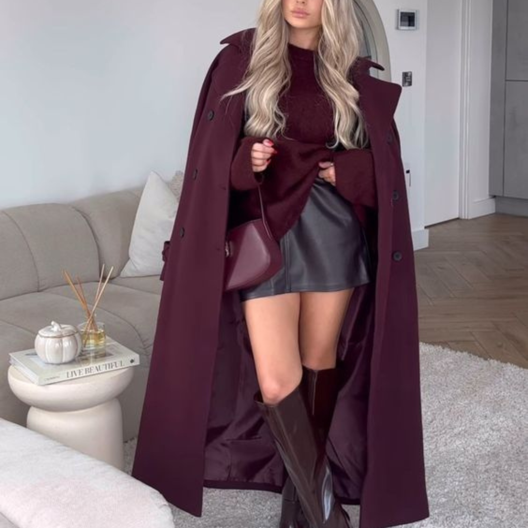 Sara| Classy Burgundy Jas