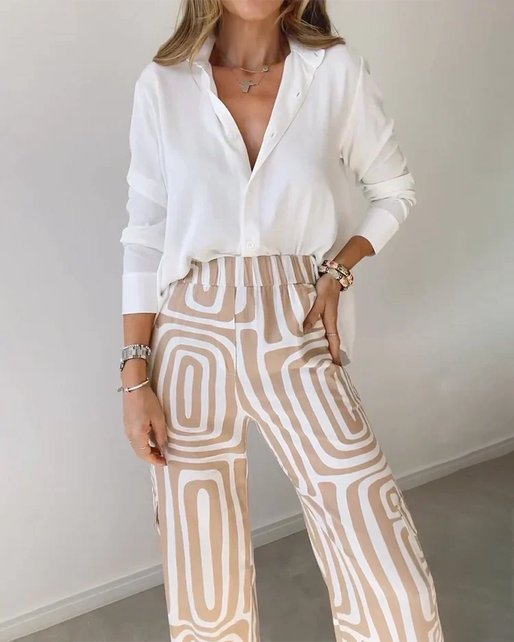 Kammay | Stijlvolle Pantalon Set – Inclusief Blouse en Riem