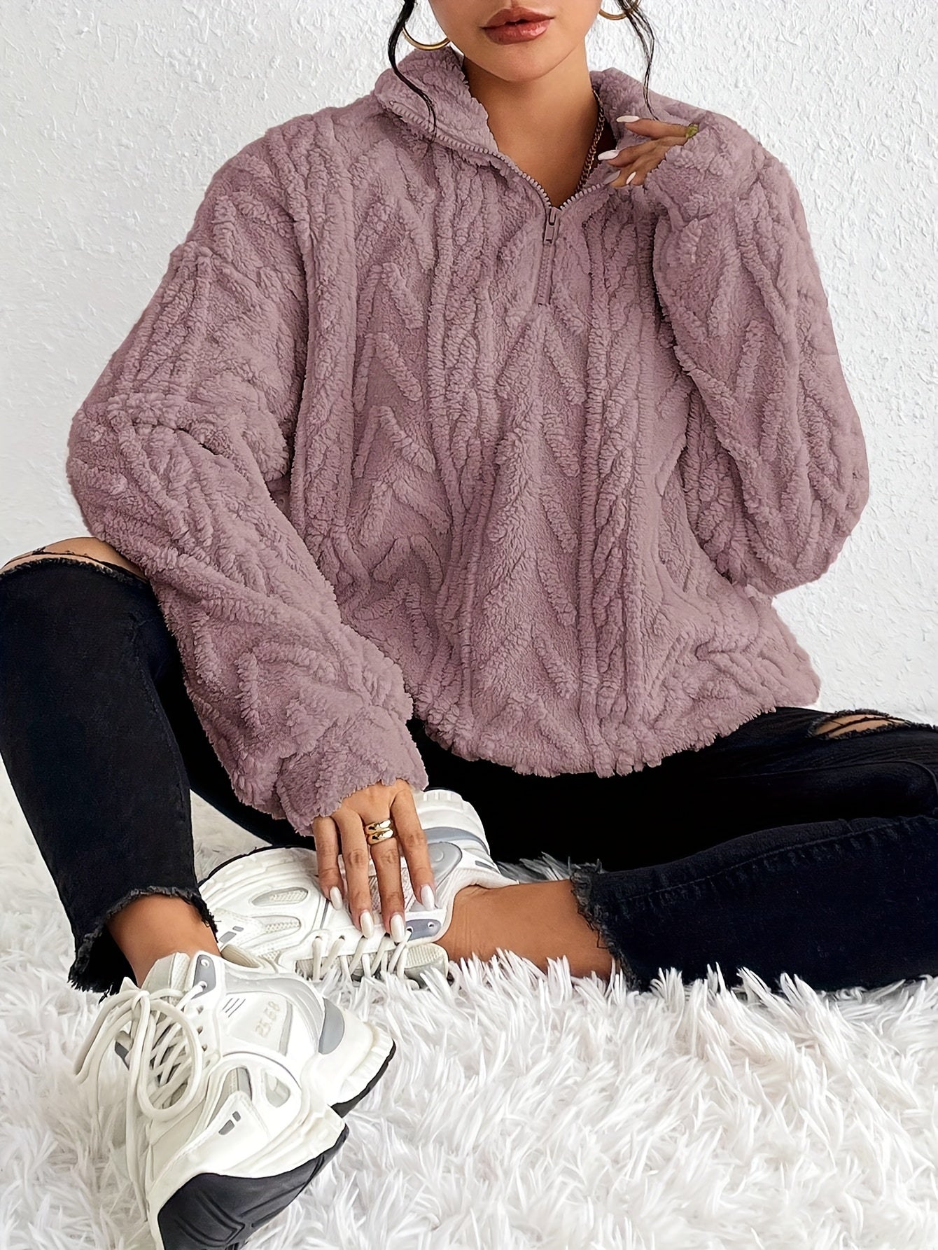 Dorentina| Elegante Fleece Trui