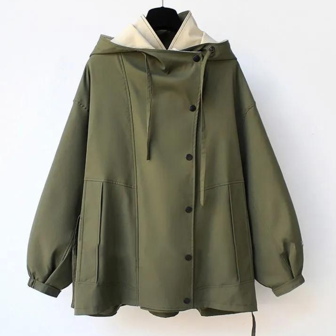 Karen | Moderne Tweekleurige Trenchcoat