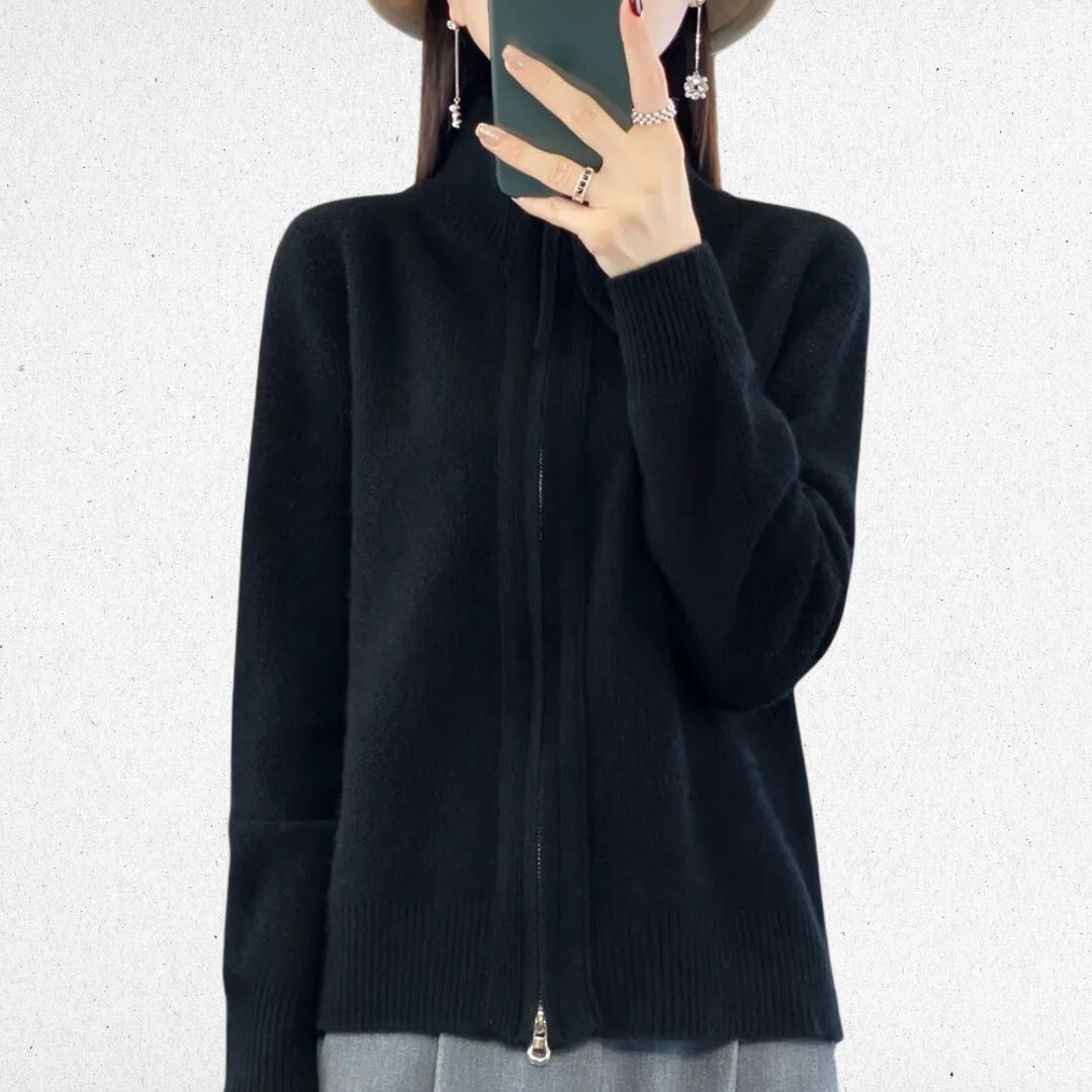 Isa | Cozy Zip-Up Cardigan