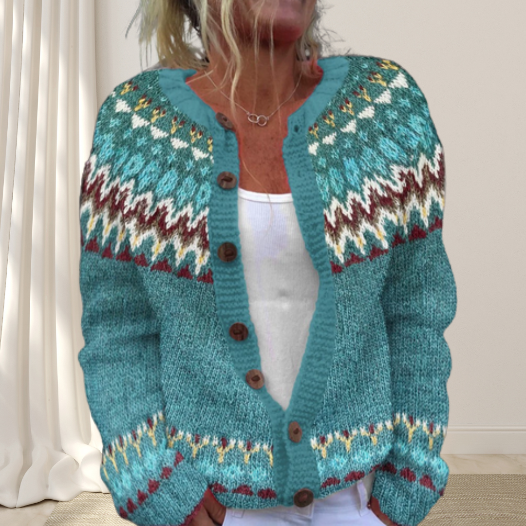 Los gebreid chique vest met patroon