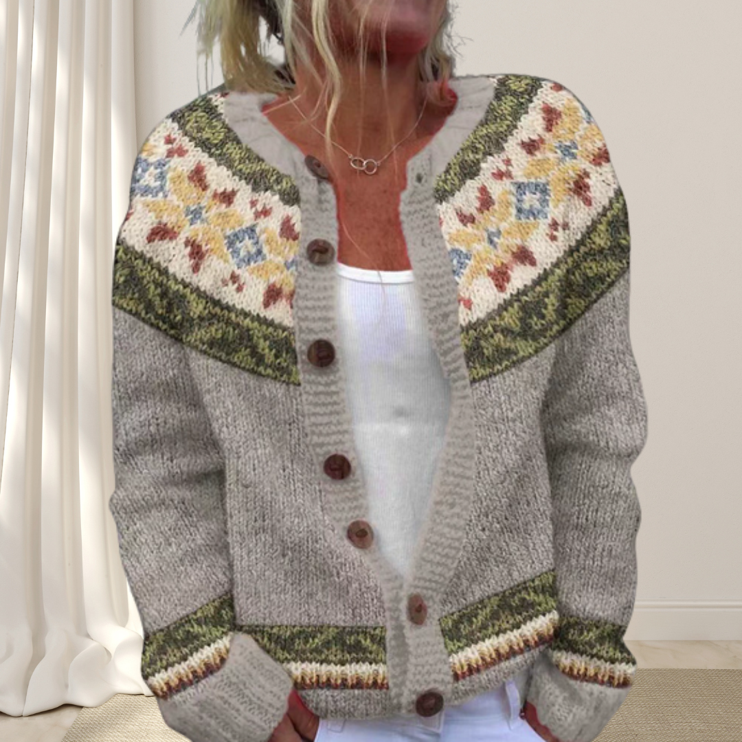 Los gebreid chique vest met patroon