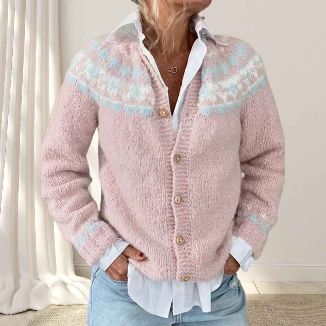 Los gebreid chique vest met patroon