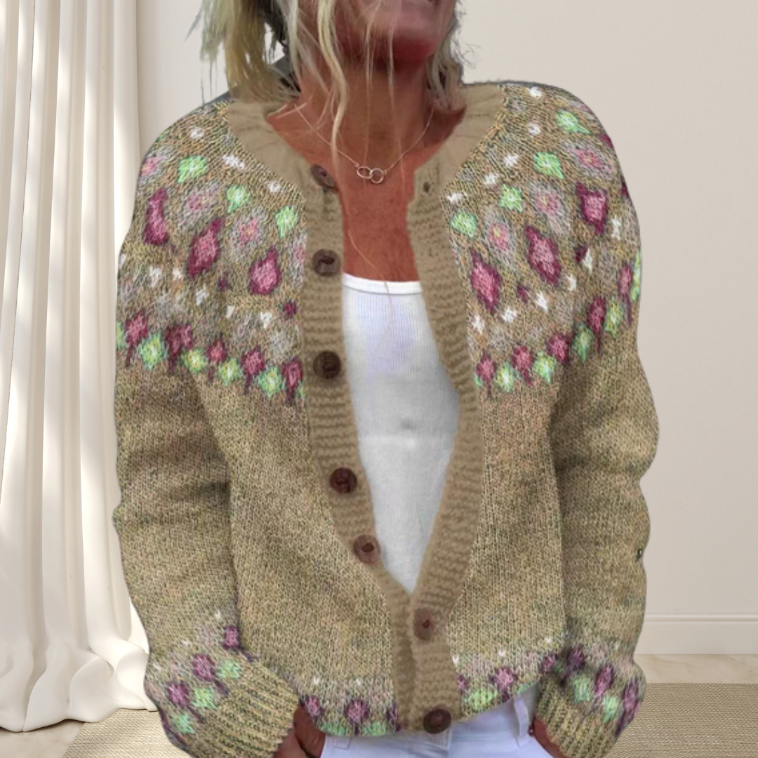 Los gebreid chique vest met patroon