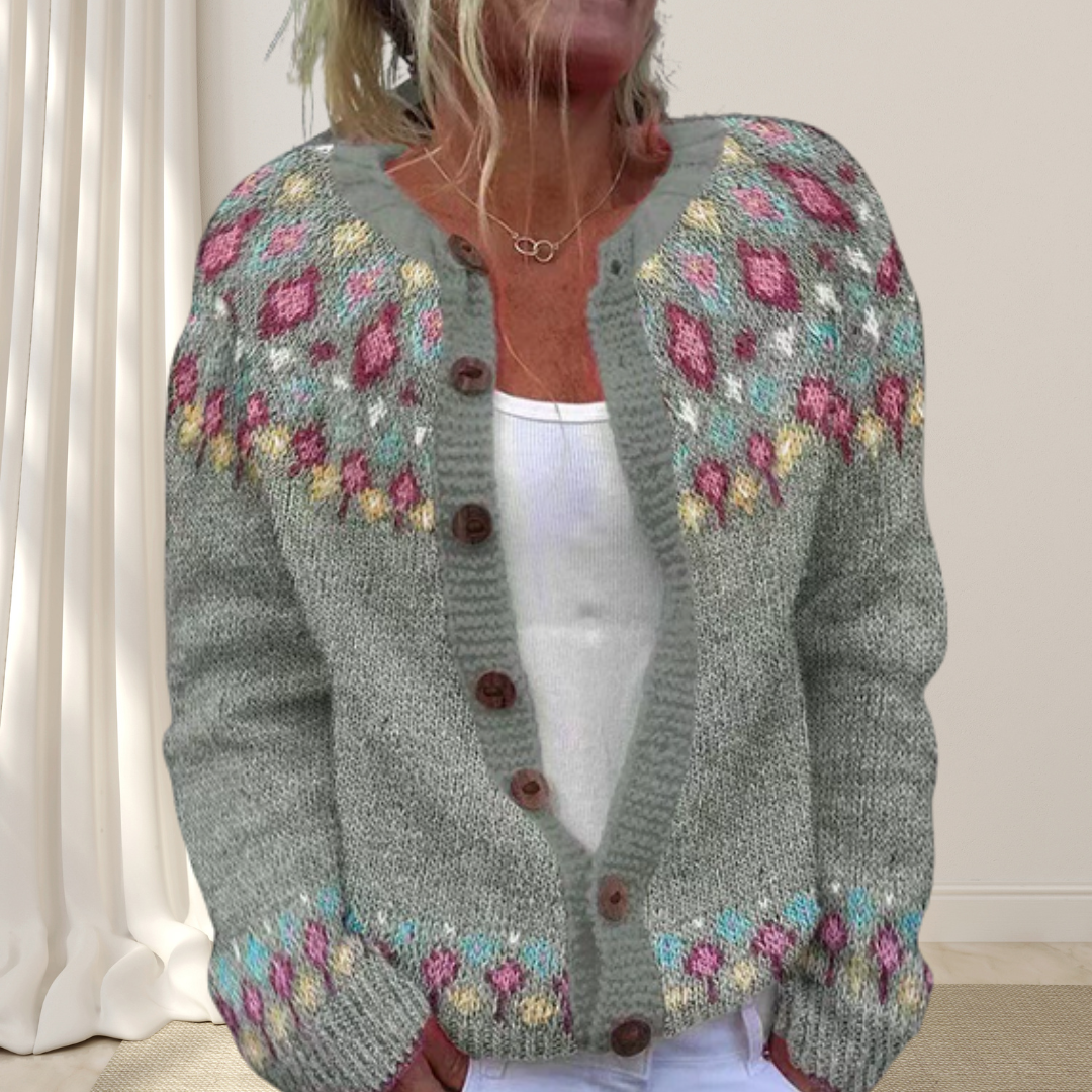 Los gebreid chique vest met patroon
