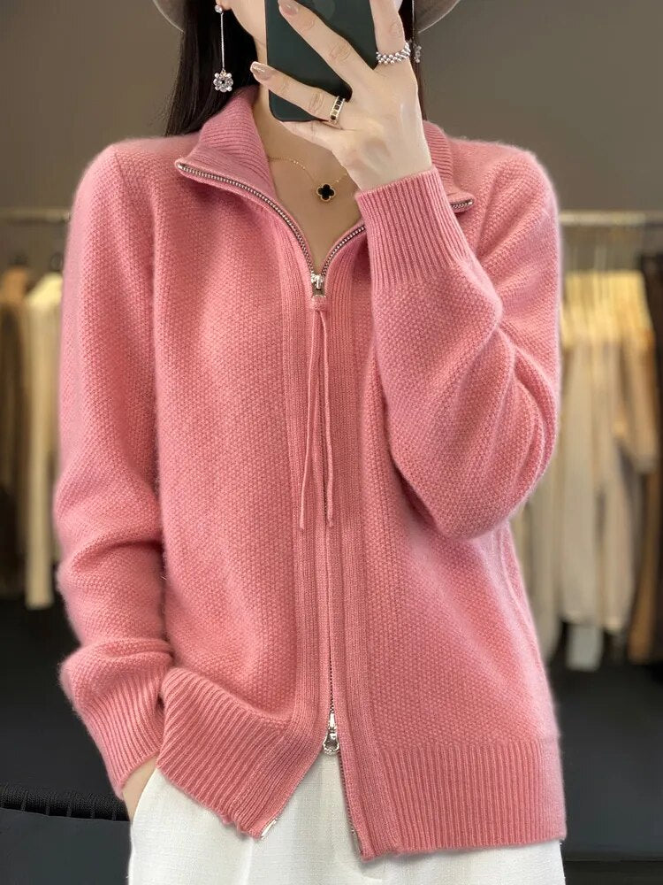 Isa | Cozy Zip-Up Cardigan