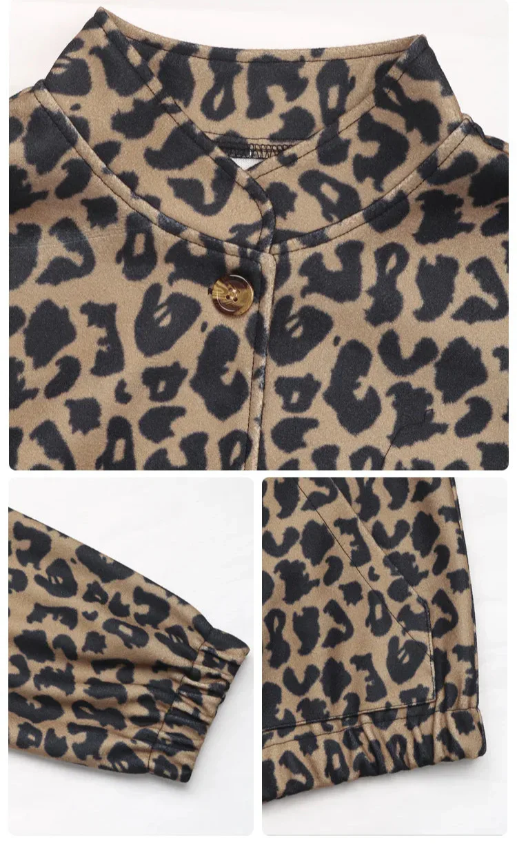 Leona - Elegant jasje met Luipaard print