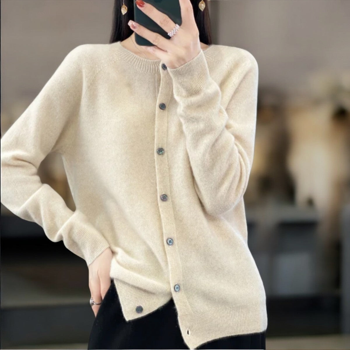 Natasha| Elegante Knoopjes Cardigan