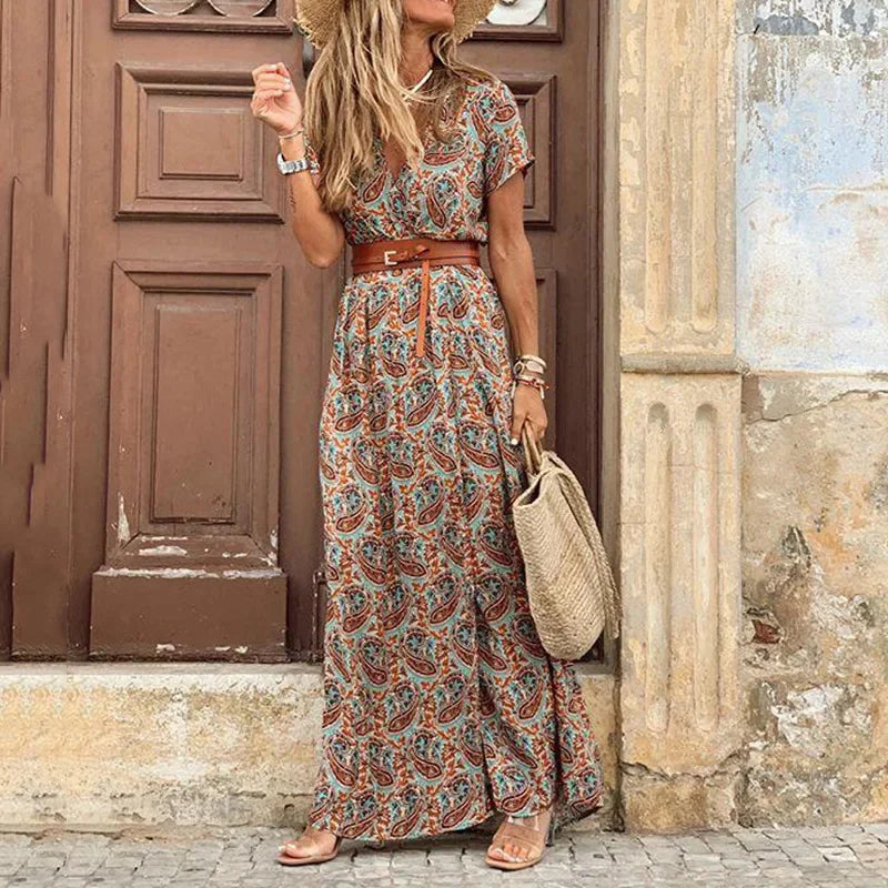 Denise | Elegante Bohemian Maxi-Jurk