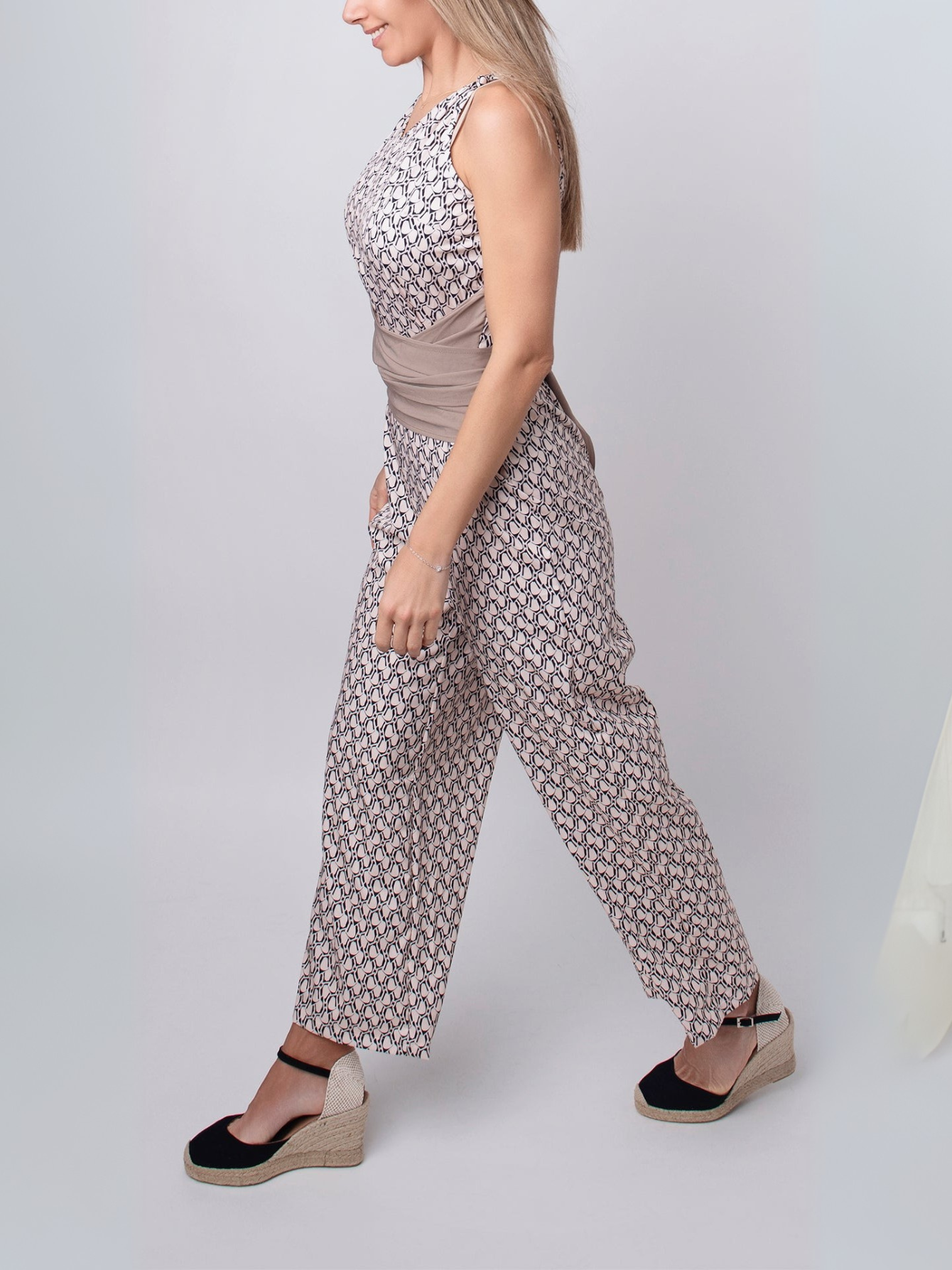 Georgia | Mouwloze Jumpsuit met ronde hals