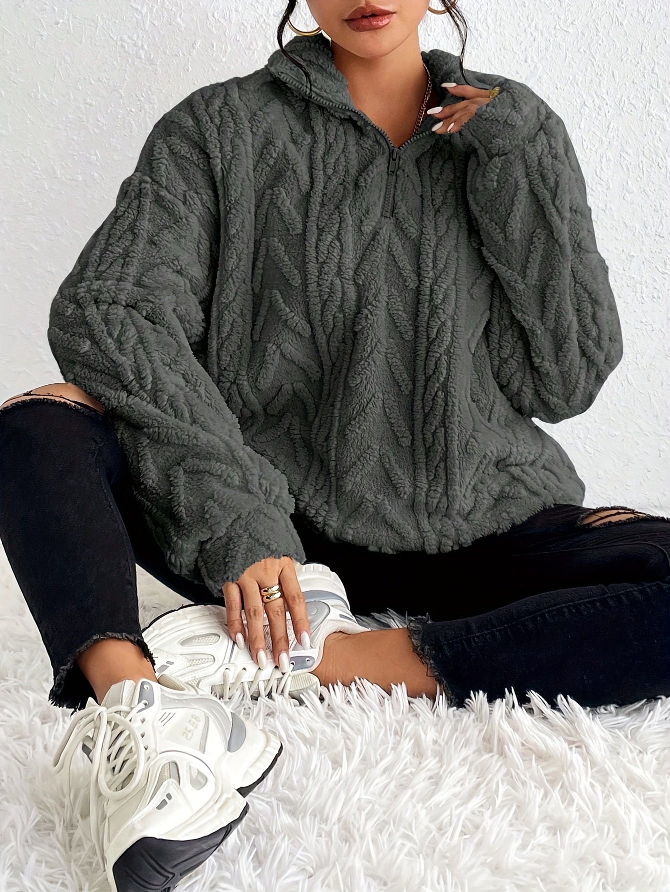Dorentina| Elegante Fleece Trui
