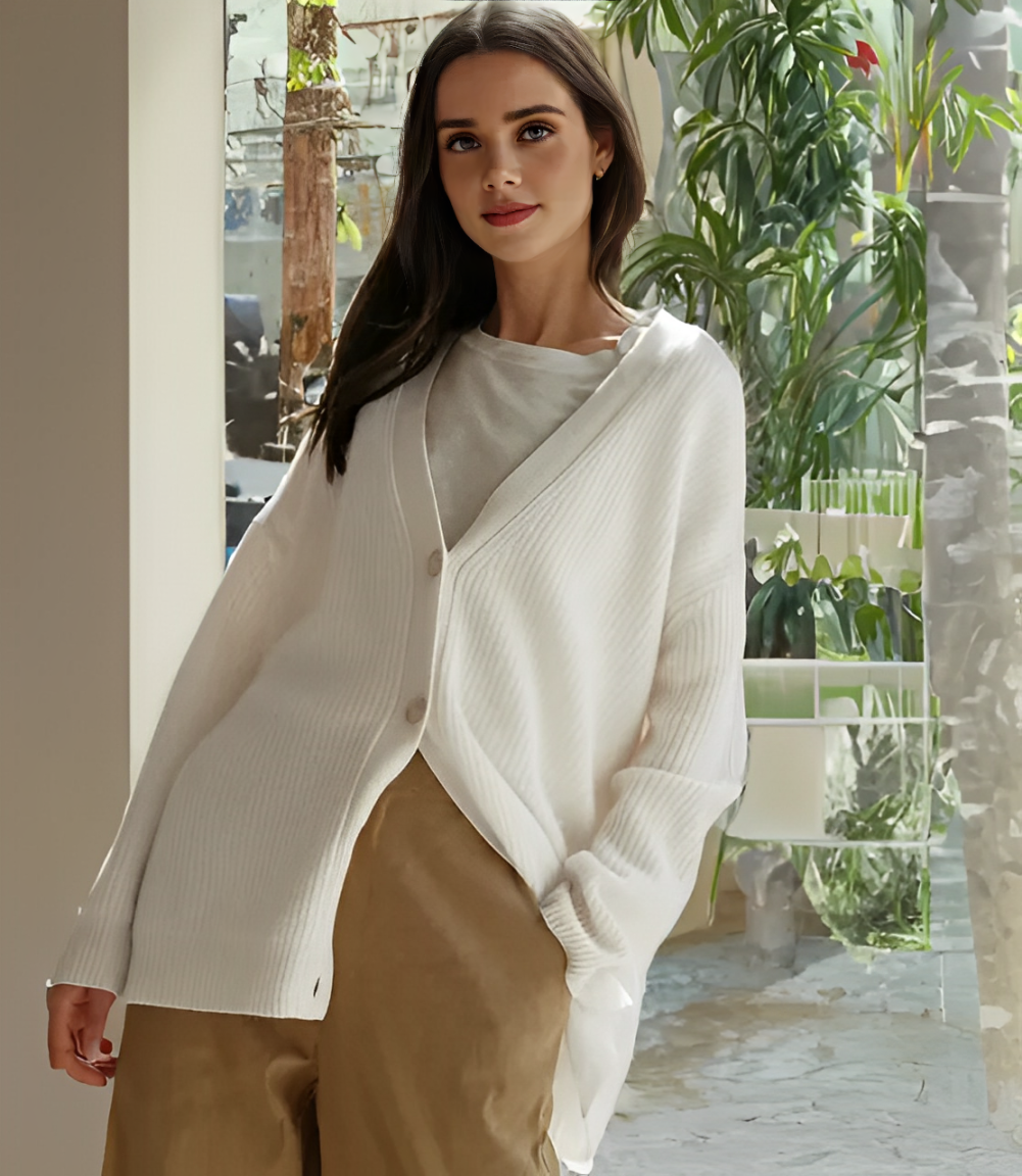 Abigail | Elegante Knopen Cardigan