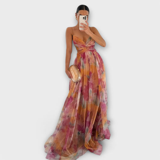 Annai Mesh Maxi jurk