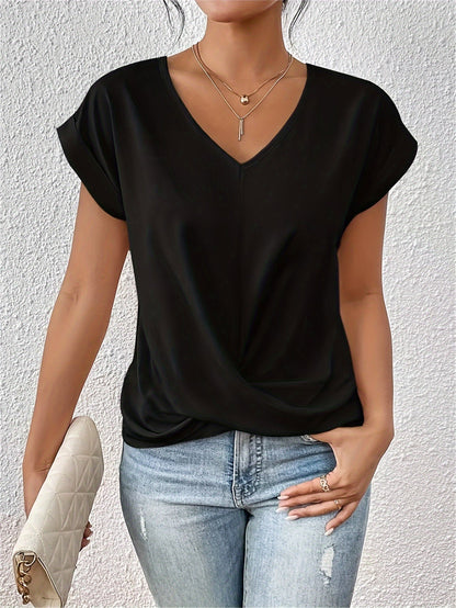Leonie | Casual T-shirt met V-hals