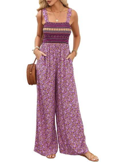 Tara | Boho Jumpsuit met Wijde Pijpen