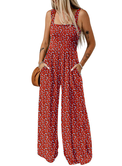 Tara | Boho Jumpsuit met Wijde Pijpen