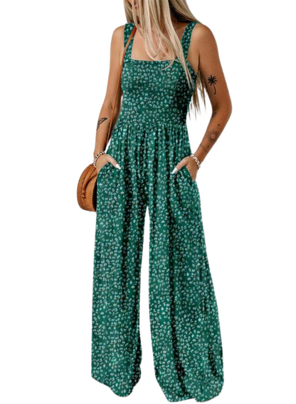 Tara | Boho Jumpsuit met Wijde Pijpen