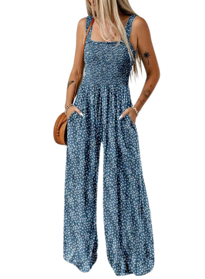 Tara | Boho Jumpsuit met Wijde Pijpen