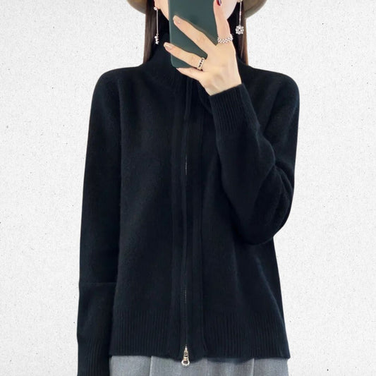Isa | Cozy Zip-Up Cardigan