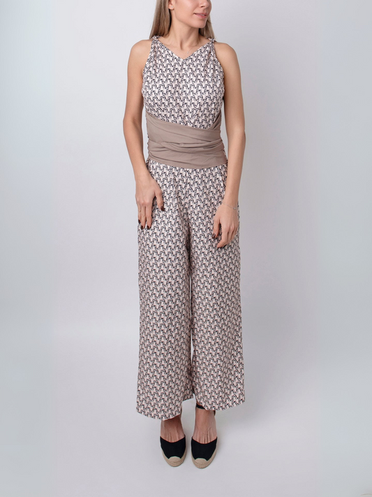 Georgia | Mouwloze Jumpsuit met ronde hals