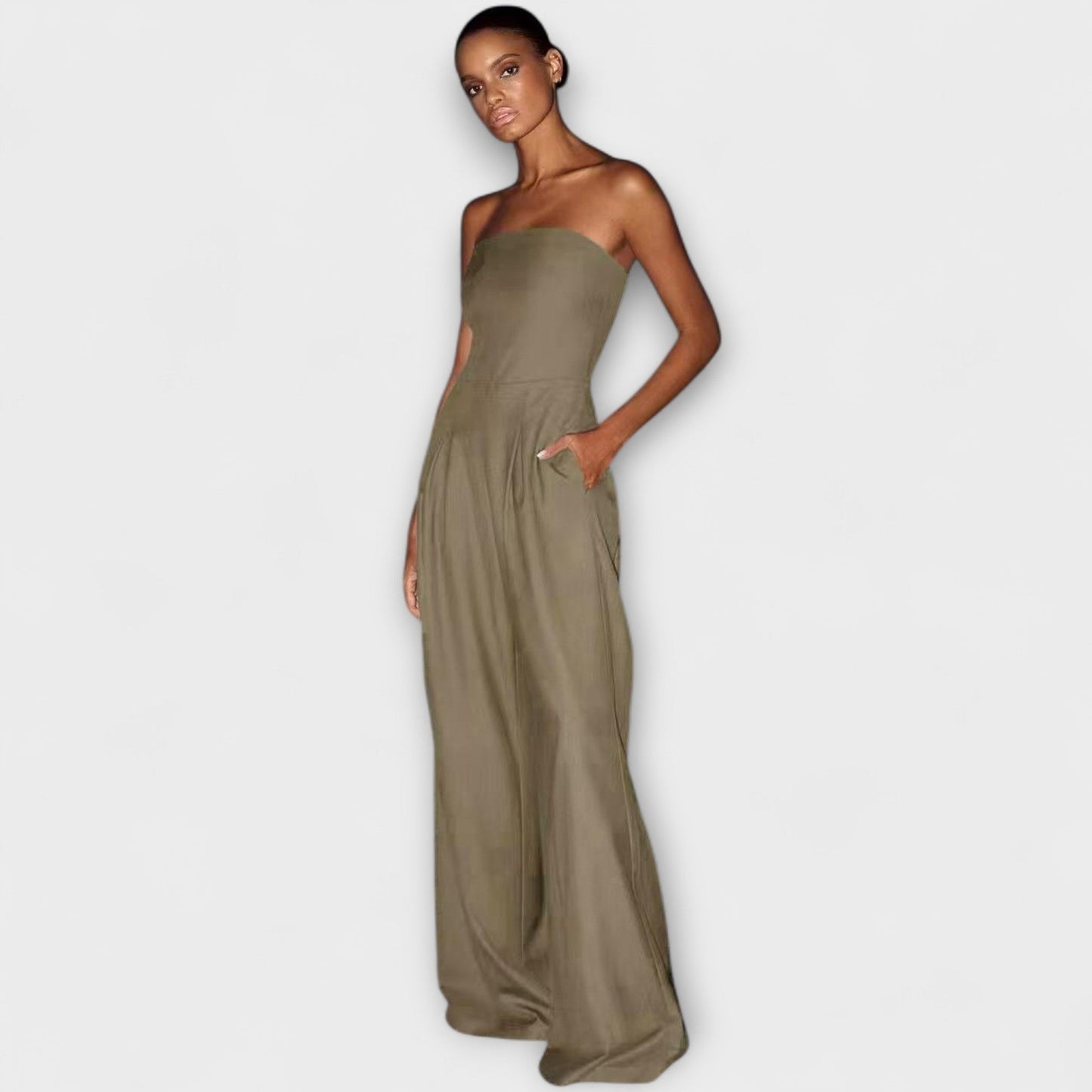 Amélie - Elegante Strapless Jumpsuit