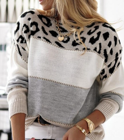 Aisha | Trui Met Luipaardprint